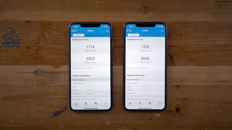 Điện thoại iPhone 11 Pro 64GB | Điểm hiệu năng khi so sánh vs iPhone Xs